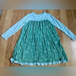 KicKee Kids Girls Bamboo Long Sleeve Swing Dress